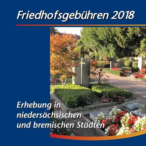 Titel der Friedhofsgebührenstudie Niedersachsen 2018