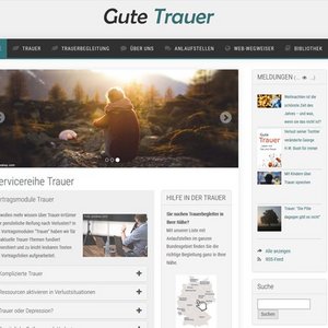 Screenshot der Website gute-trauer.de