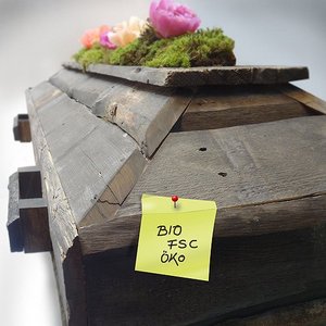 Sarg aus Holz aus nachhaltiger Produktion