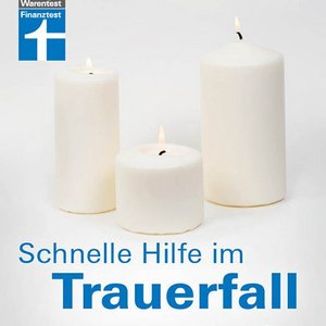 Titel des Heftes Schnelle Hilfe im Trauerfall der Stiftung Warentest